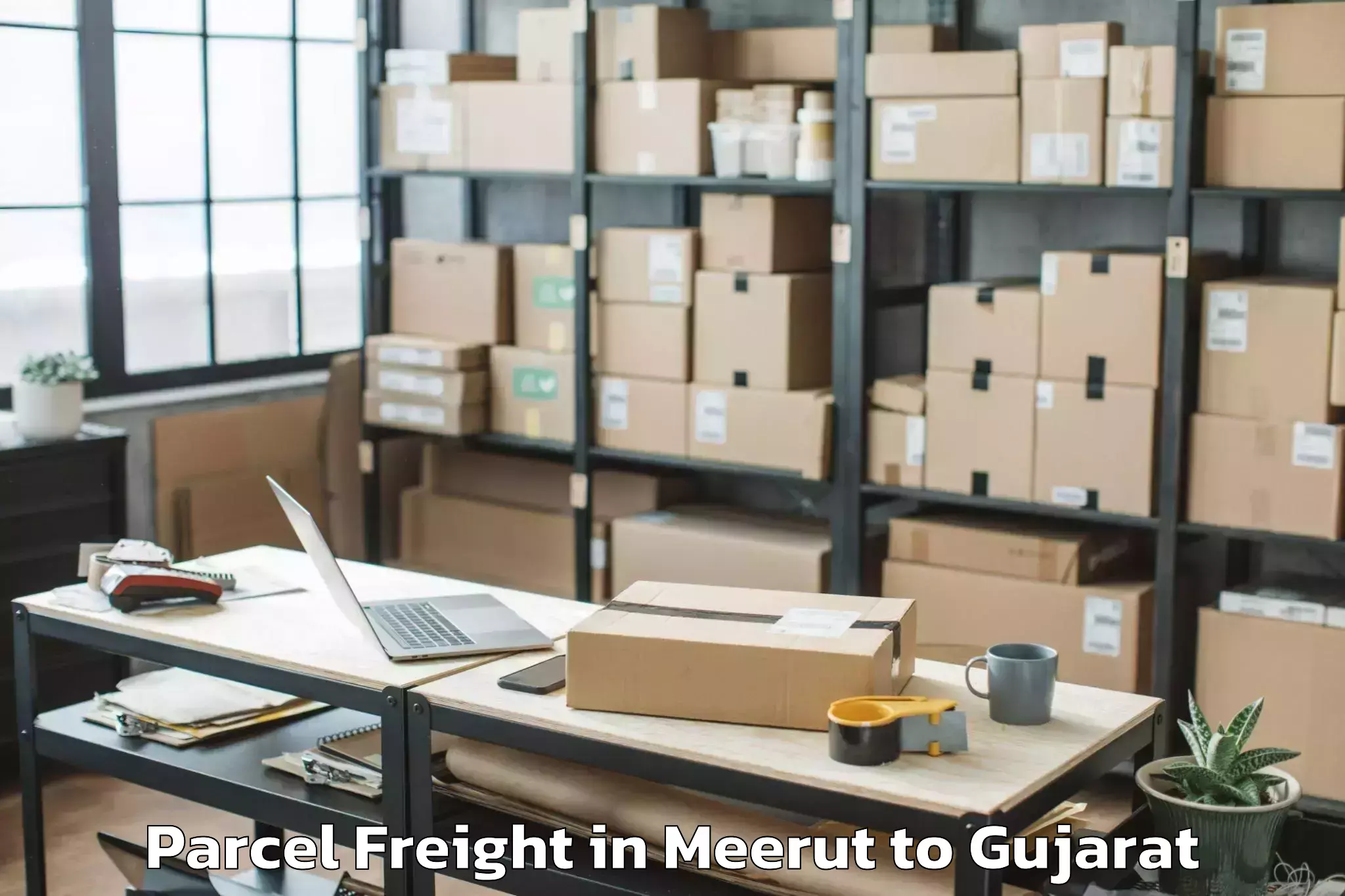 Hassle-Free Meerut to Dakor Parcel Freight